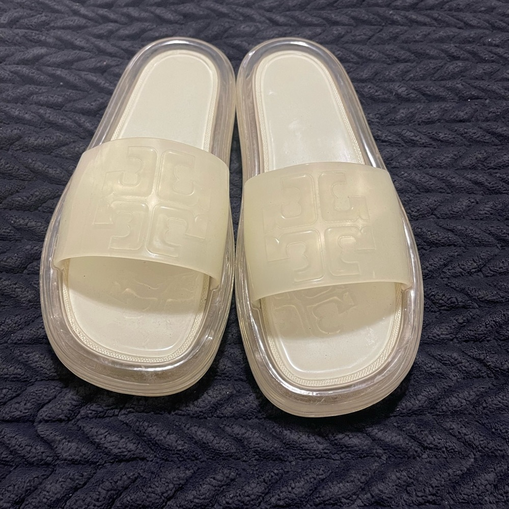 Must go! - Tory Burch bubble jelly sandals, only worn a few times